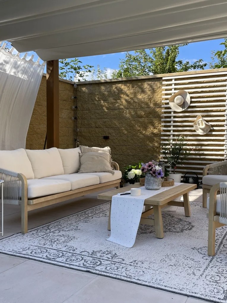 Hanse Home, Kusový koberec Twin Supreme 103870 Grey / Cream – na von aj na doma, 240x340, šedá, chodba / predsieň