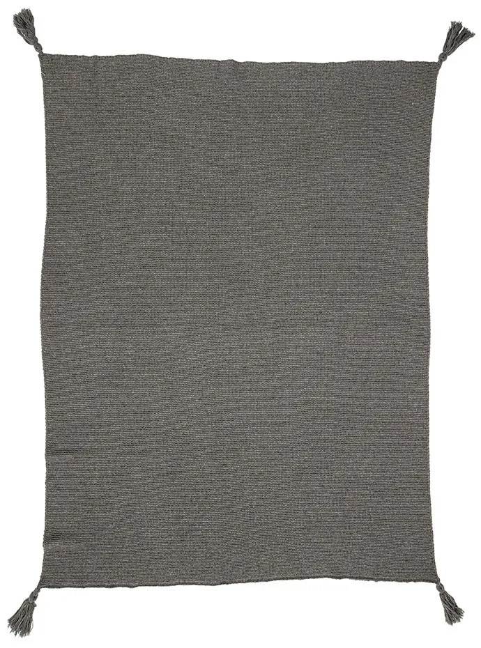 Bloomingville Prikrývka - šedá, 170 cm