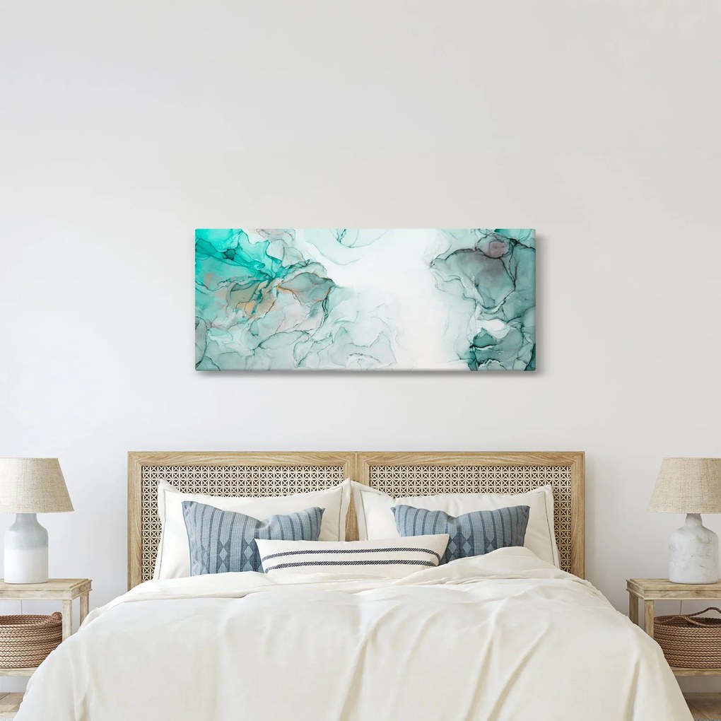 Obraz - Atramentová abstrakcia 2 (120x50 cm)