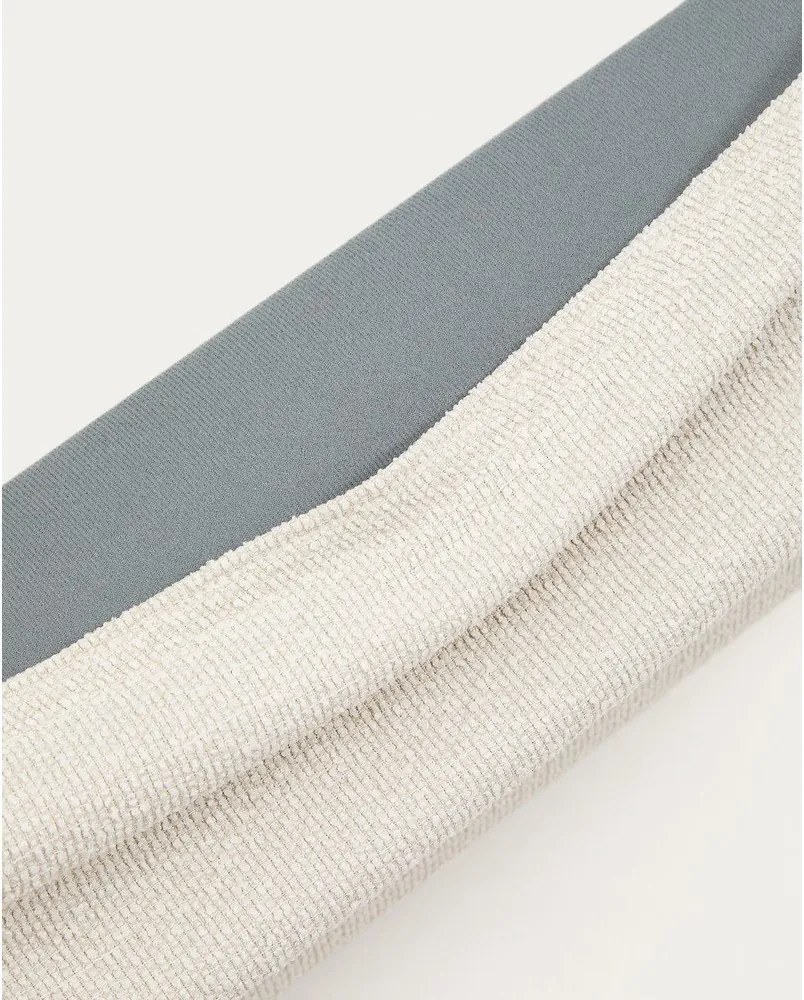 Béžová čalúnená dvojlôžková posteľ bez roštu 180x200 cm Martina – Kave Home