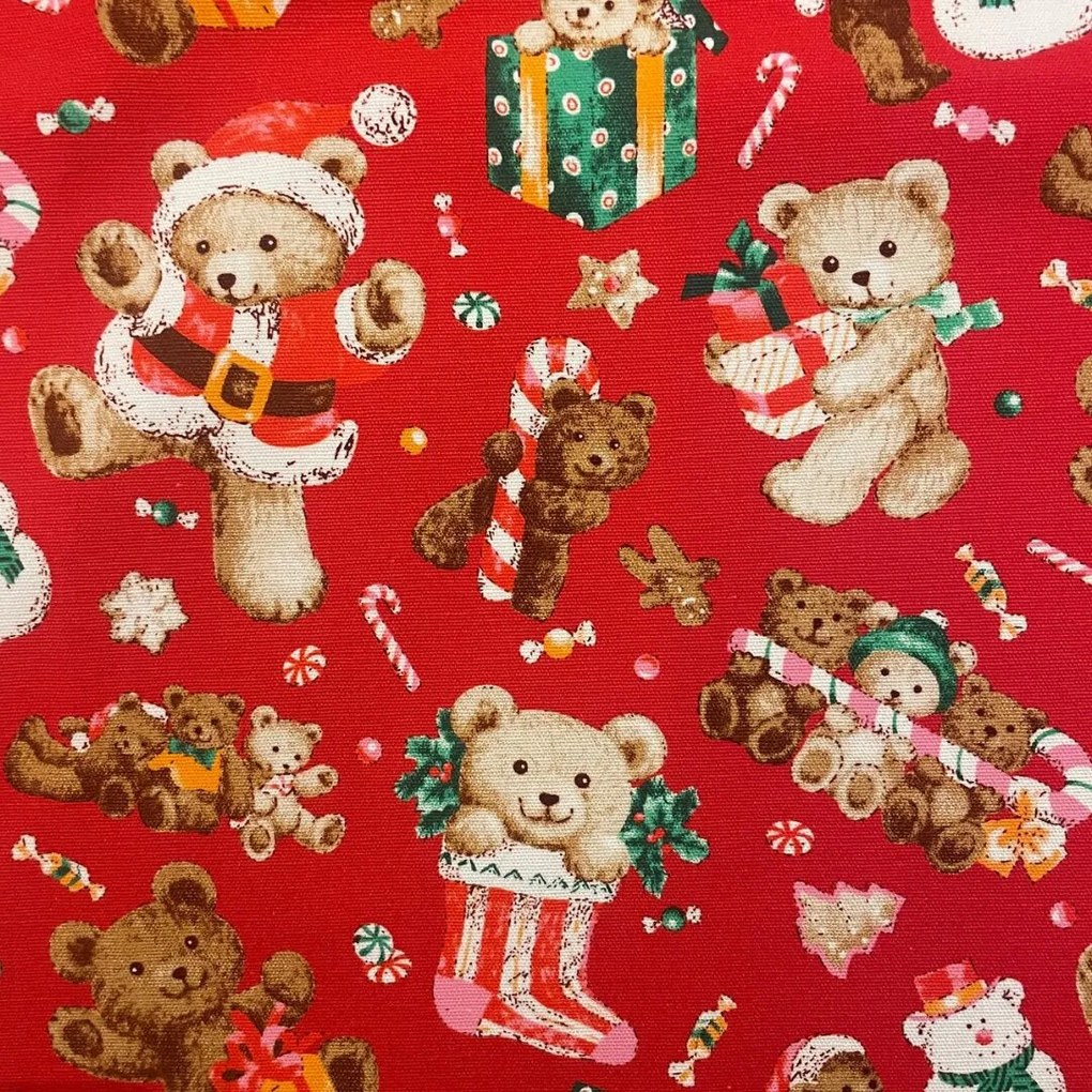 Kuchynská zástera bavlnená Vianočná Christmas červená TiaHome