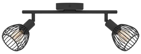 Eglo 901039 - Bodové svietidlo SONNINO 2xE14/40W/230V čierna