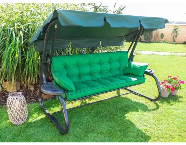 Vankúš na záhradnú hojdačku POLA 140 cm oxford, zelený