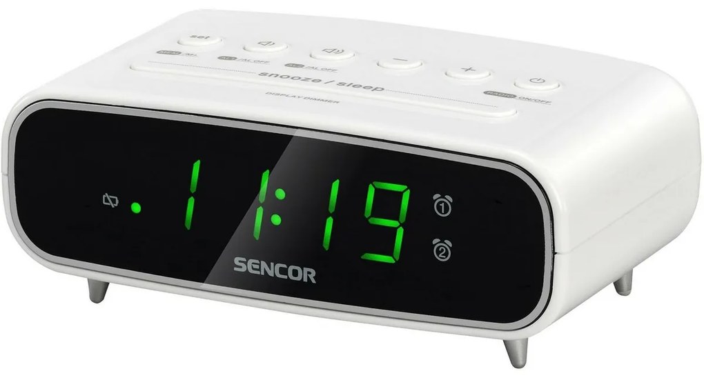 Sencor SRC 2600 W rádiobudík, biela