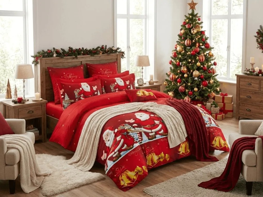 Obliečky z mikrovlákna BELLMERRY červené Rozmer obliečky: 70 x 80 cm | 140 x 200 cm