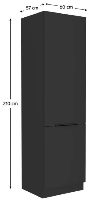 Kondela Vysoká skrinka, čierna, SIBER 60 DK-210 2F