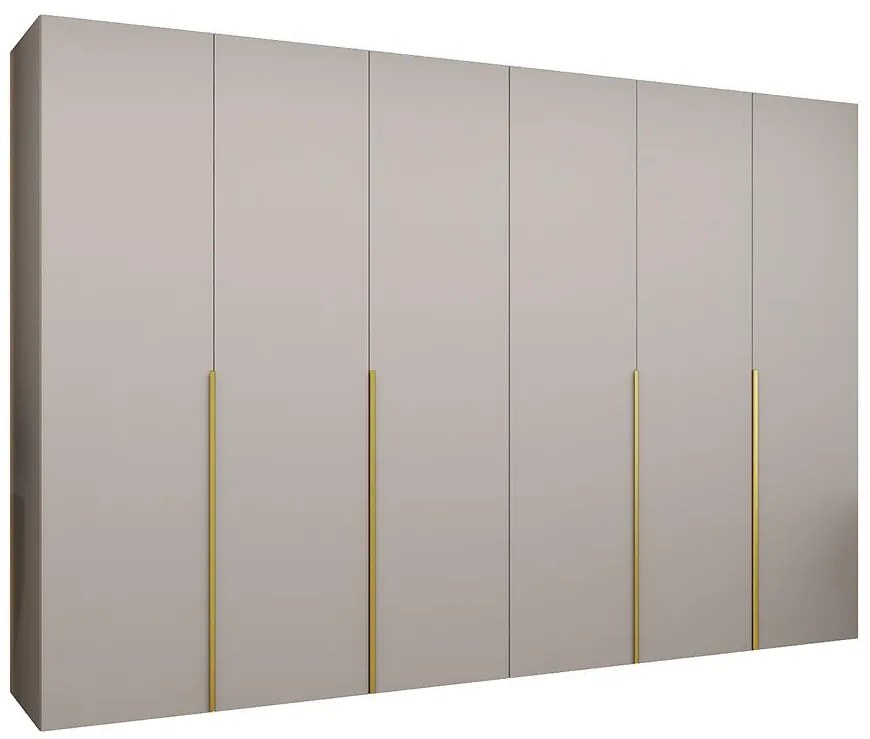 Skriňa Alicante I 300 kašmír/zlatá