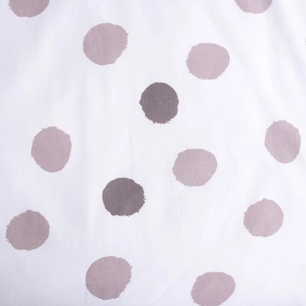 Bielo-sivé bavlnené detské obliečky do postieľky 100x135 cm Thumper "Dots" – Jerry Fabrics
