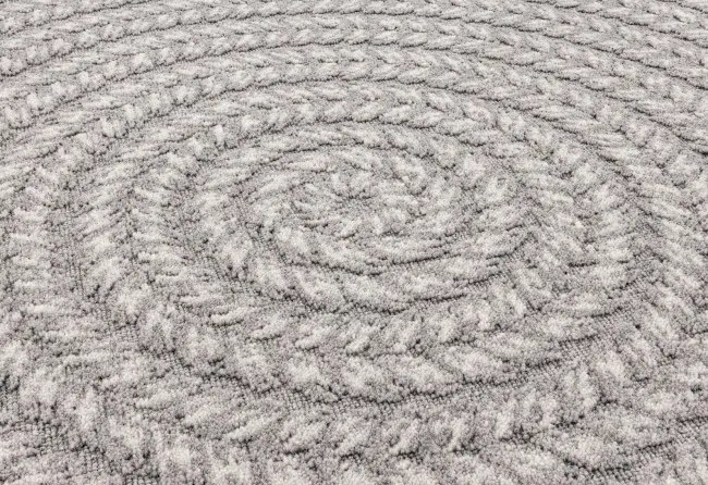 Koberec Agnella Noble Tino svetlosivý kruh
