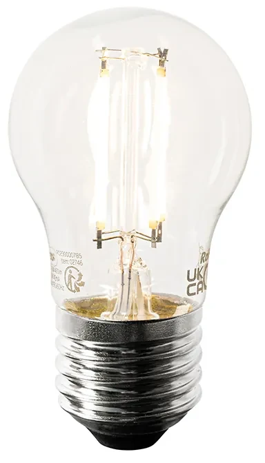 Smart plafondlamp wit zijden 60cm 5-lichts incl. 5 Wifi P45 - Plu