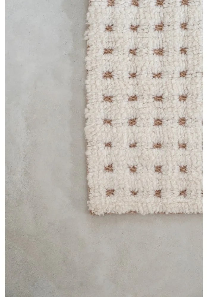 Slonovinový prateľný/ručne tkaný vlnený koberec 170x240 cm Unexpected Wool – Lorena Canals