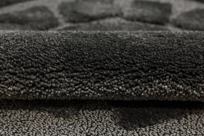 Kúpeľňový koberček Ocean tmavosivý kruh