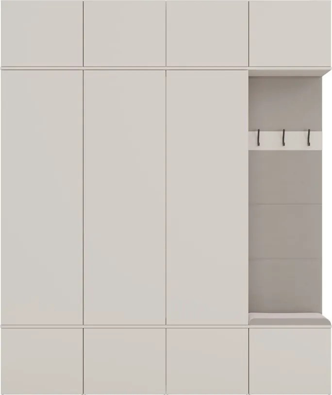 Předsíňová stěna Haga II 200 cm kašmír