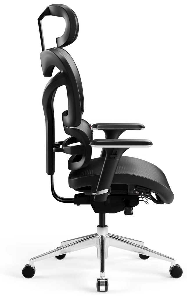 Kancelárska ergonomická stolička Diablo V-Commander, Čierno-Čierny