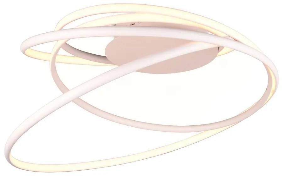 Biele LED stropné svietidlo s kovovým tienidlom Nala – Trio Select