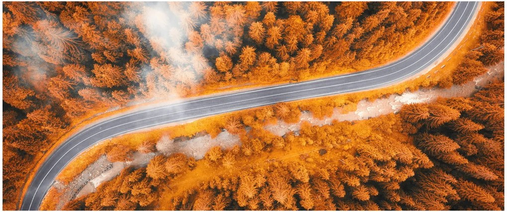 Obraz - Horská cesta (120x50 cm)