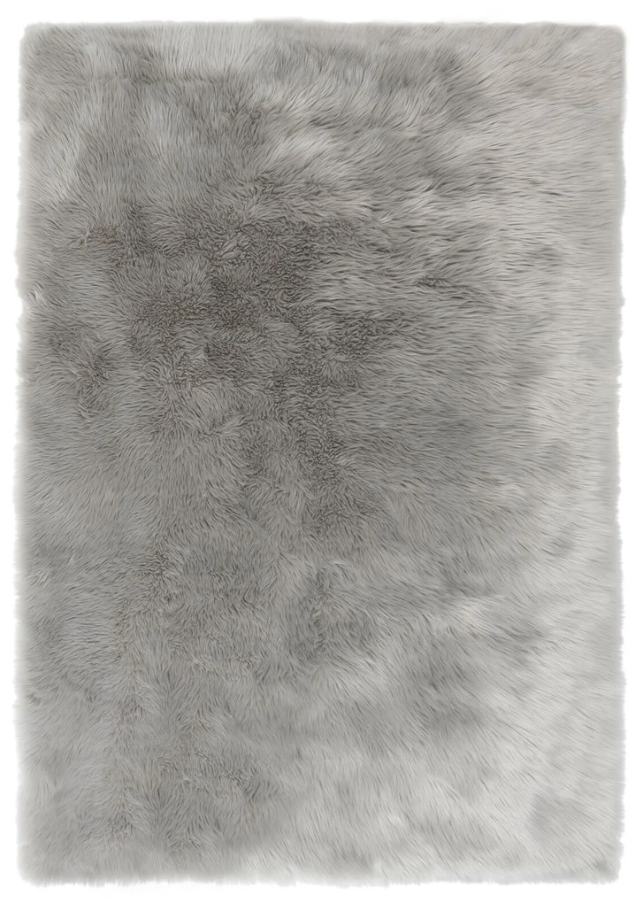 Flair Rugs koberce Kusový koberec Faux Fur Sheepskin Grey - 160x230 cm