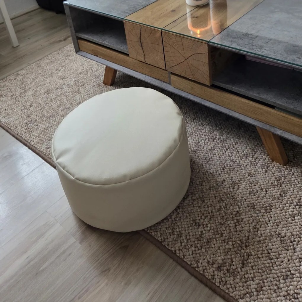 Praktik home Sedací vak RELAX POUF beige - 25 x 45 cm cm