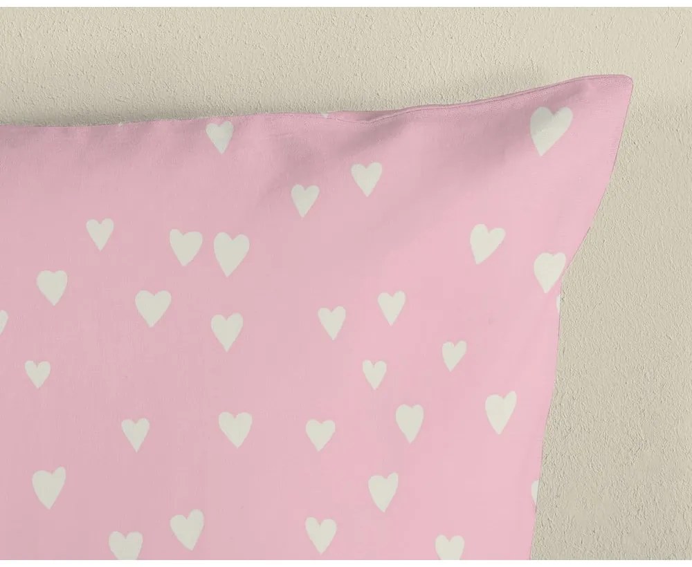 Ružové bavlnené detské obliečky na jednolôžko 140x200 cm Chico – Good Morning