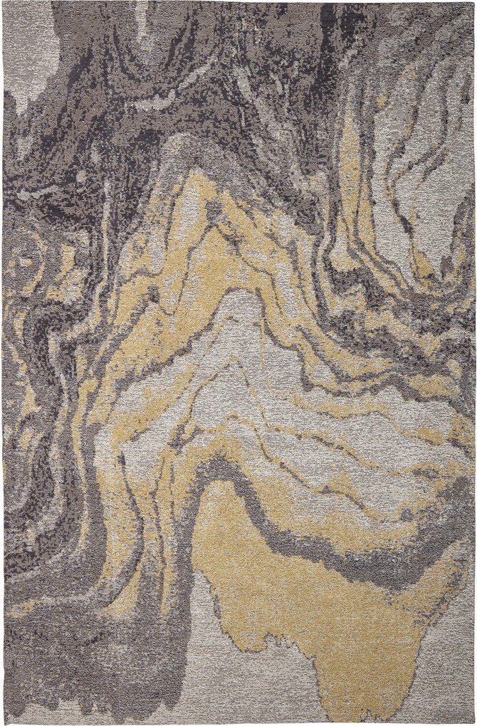 Bloomingville Bavlnený koberec žltá oáza 183 x 122 cm