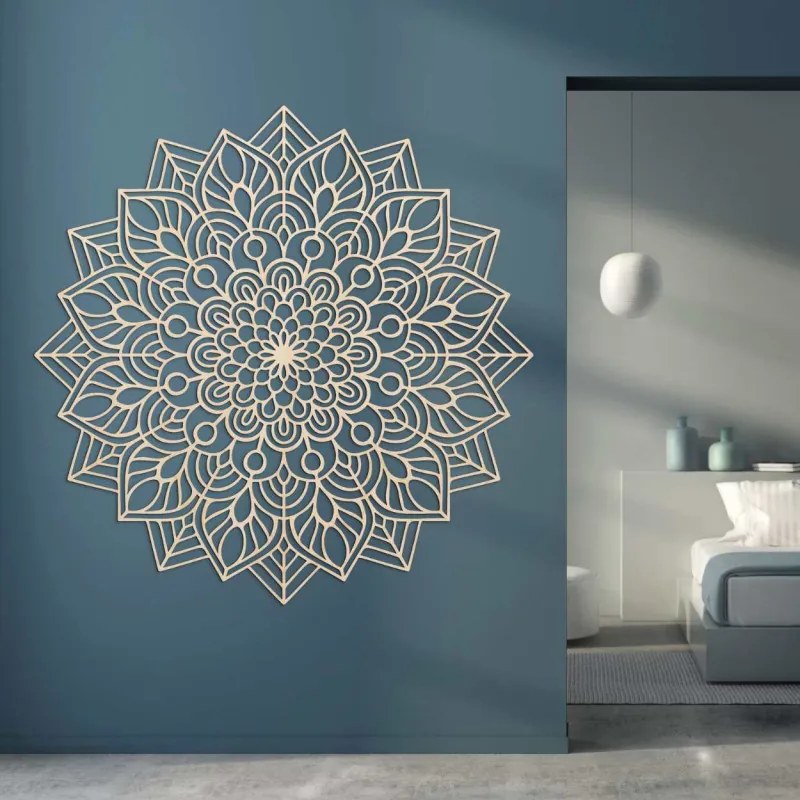Drevená mandala na stenu harmonická energia I SENTOP PR0319-A