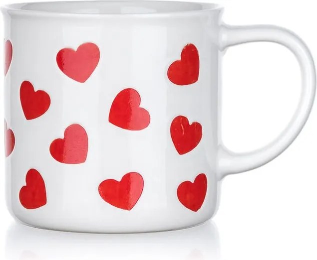 Súprava keramických hrnčekov RED HEARTS 350 ml 2 ks