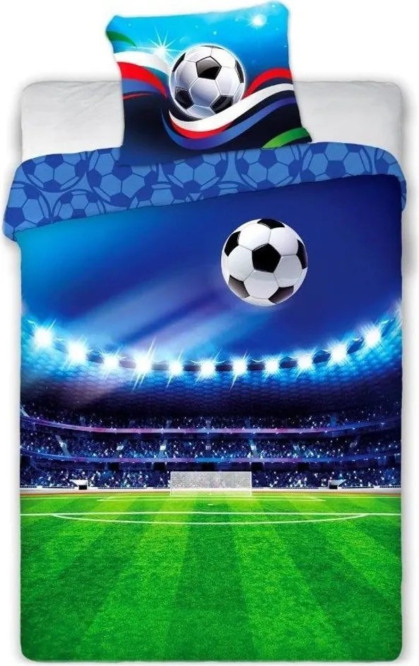 Bavlnené posteľné obliečky Futbalový štadión - 100% bavlna - 70 x 90 cm + 140 x 200 cm