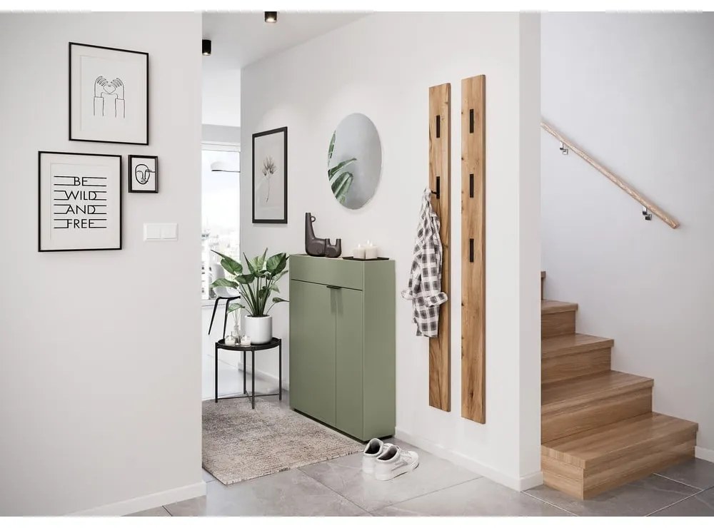 Zelená skrinka na topánky Ameca – Germania