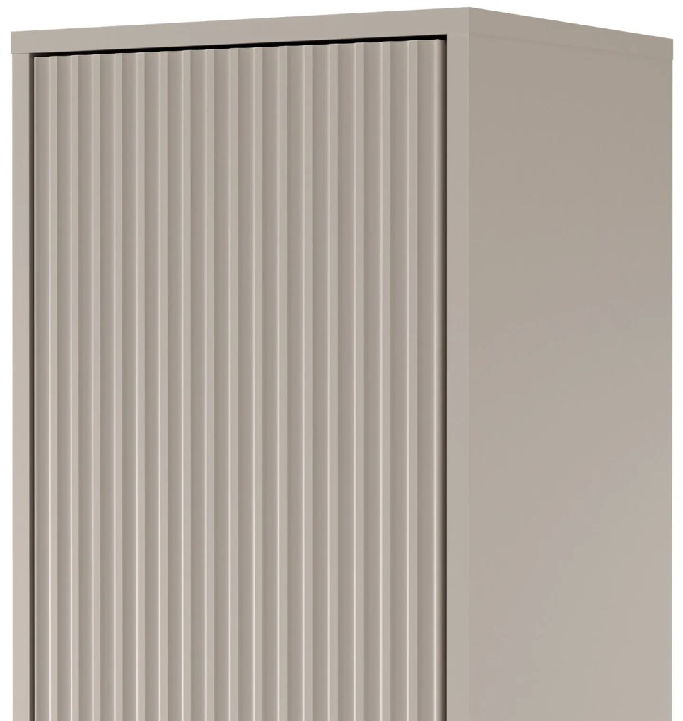 Závesná kúpeľňová skrinka Avila 38 cm kašmírová/zlatá