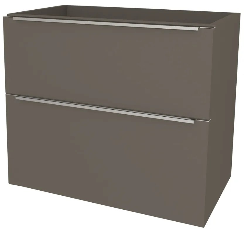 Mereo Mailo, kúpeľňová skrinka 61 cm, chróm madlo, Multidecor, Lávovo sivá, MER-CN590SLAS1