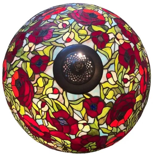 Lampa tiffany stolová POPPY 80*Ø50