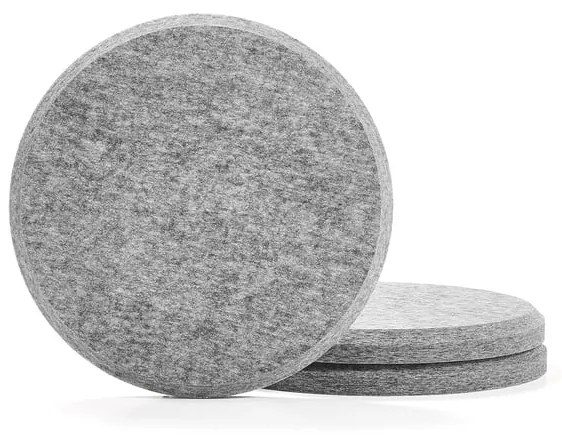 Akustický panel SATELLITE, závesný, Ø 600 mm, 3 ks, šedá