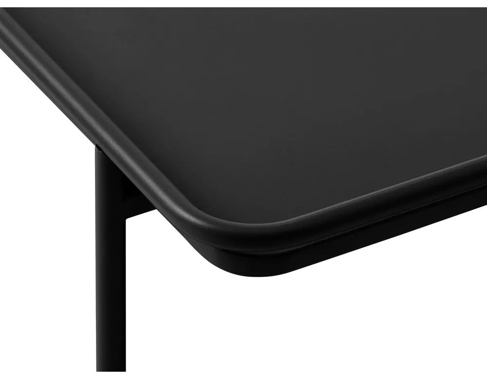 Čierny kovový konferenčný stolík 75x75 cm Yuba – Unique Furniture