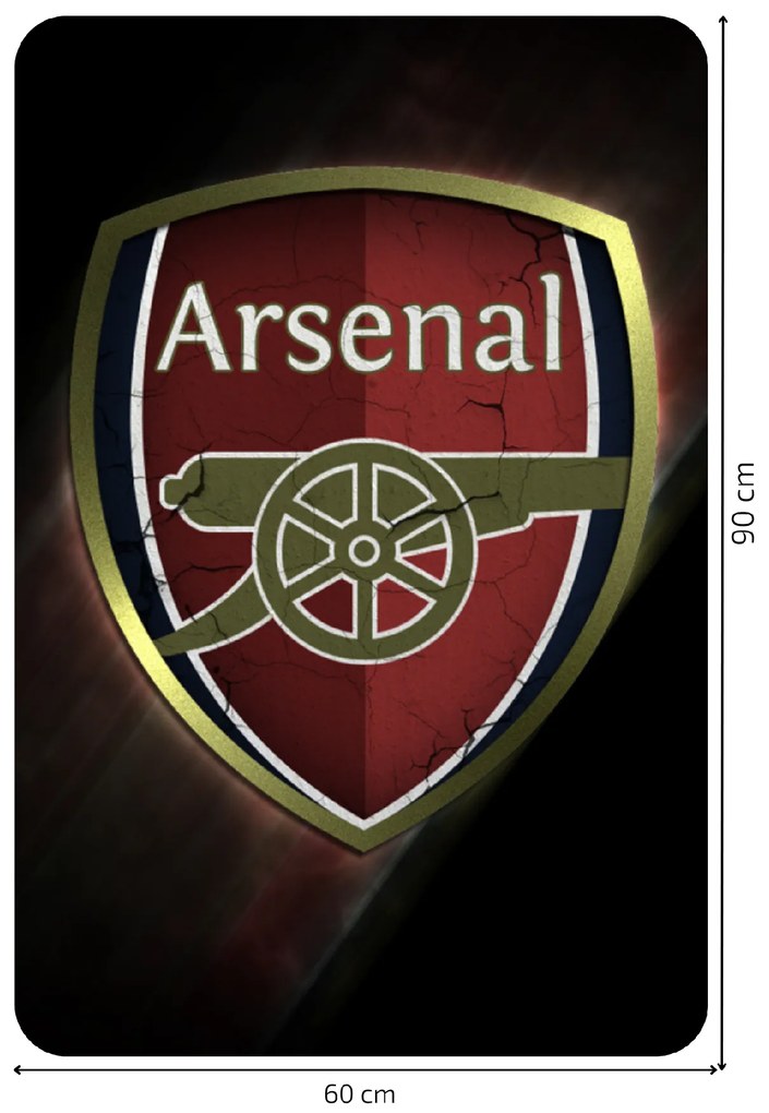 Textilná nálepka na stenu "Arsenal FC"