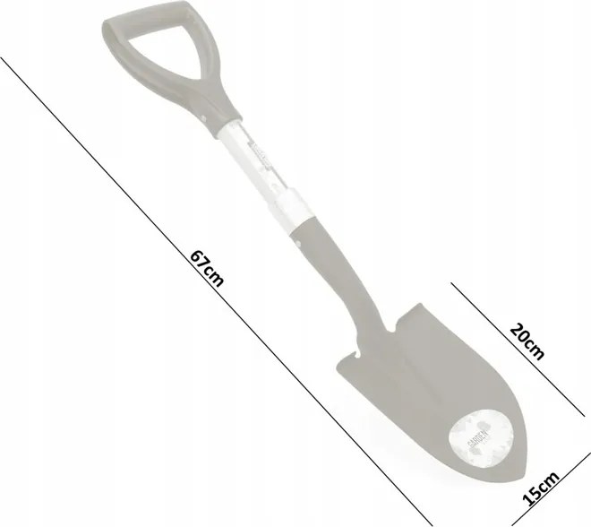Garden Line MINI LOPATA S OCELOVOU RÚČKOU 67 CM