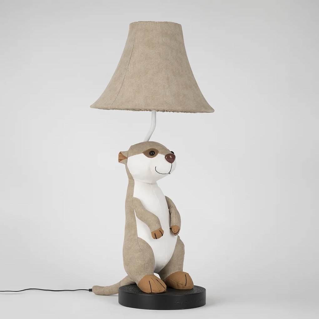 Detská stolná lampa Surikata béžová - Eddie