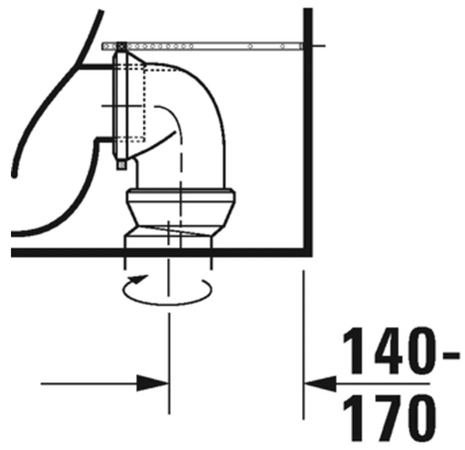 Duravit D-Neo - Stojace WC Kombi Duravit Rimless® 650x370 mm, biela 2002090000