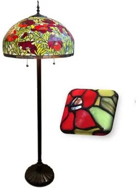 Luxus vitráž Tiffany lampa chain Ø50*160 POPPY