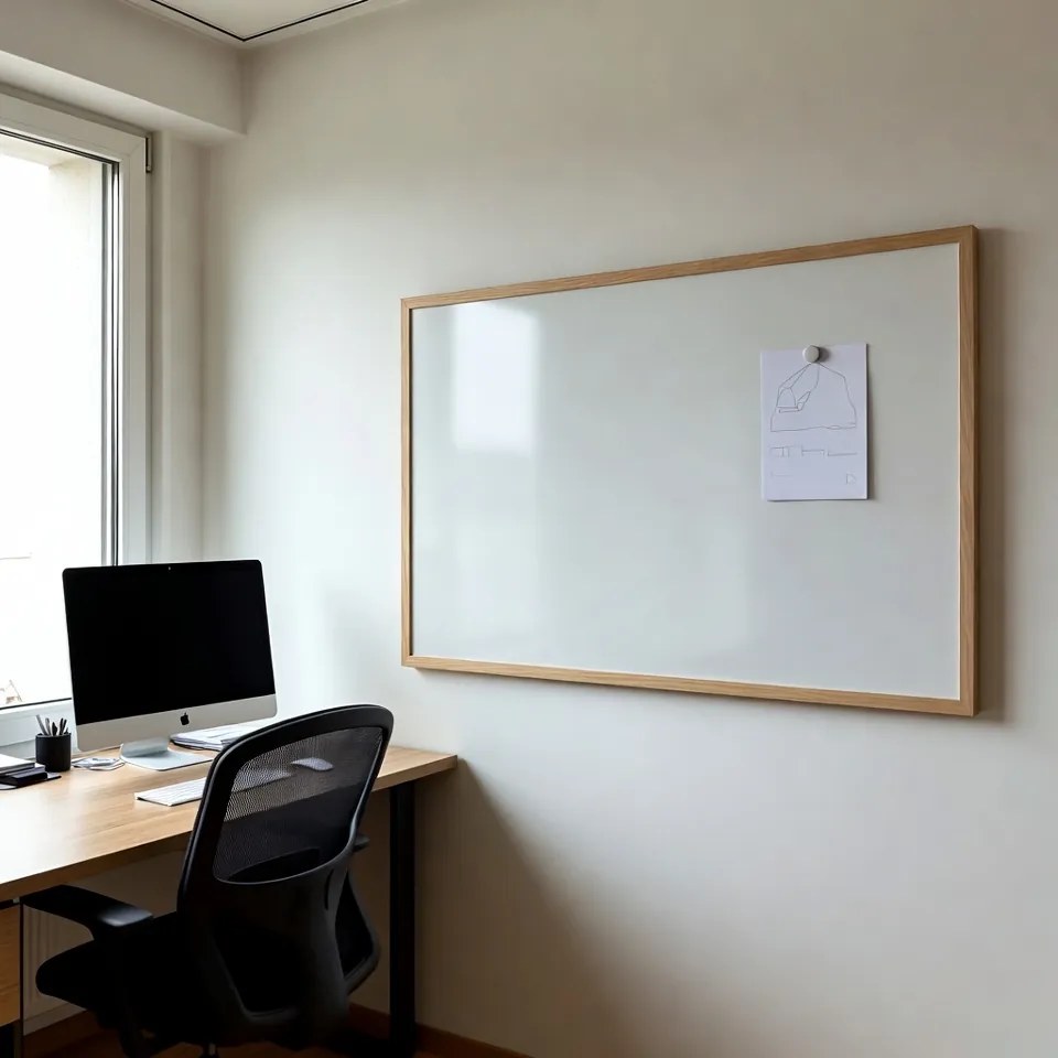 Toptabule.sk  Biela magnetická tabuľa NATURE LINE v drevenom ráme SVETLÝ DUB 120x90 cm