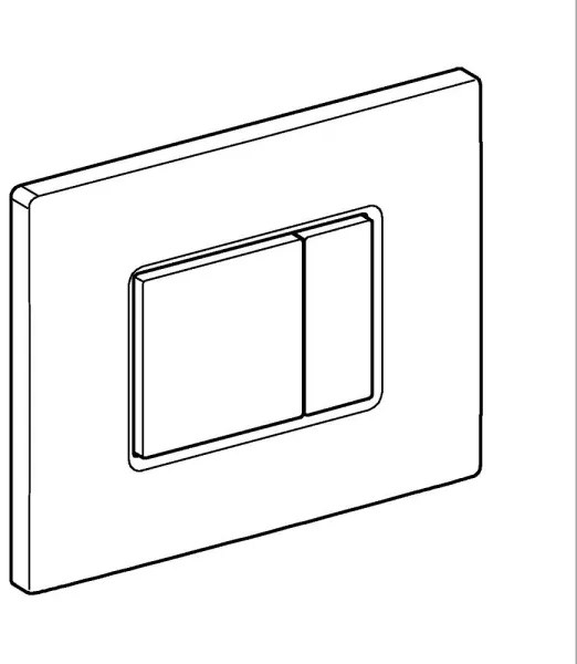 GROHE 389662430 - Splachovacie tlačidlo EVEN 156 × 197 mm čierne