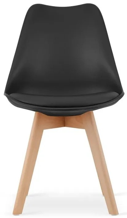 Set 4 stoličiek MARK čierne