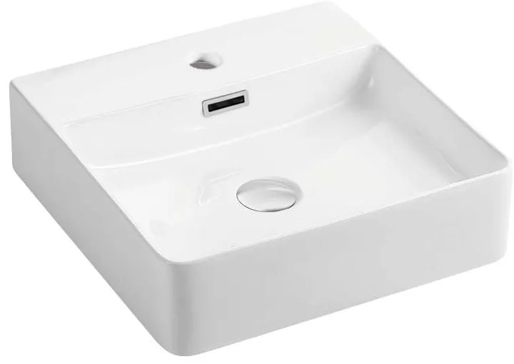 Mereo Mereo, Umývadlo na dosku aj zavesenie s prepadom, 420x425x130 mm, keramické - pre zaslanie na palete, MER-UC424212