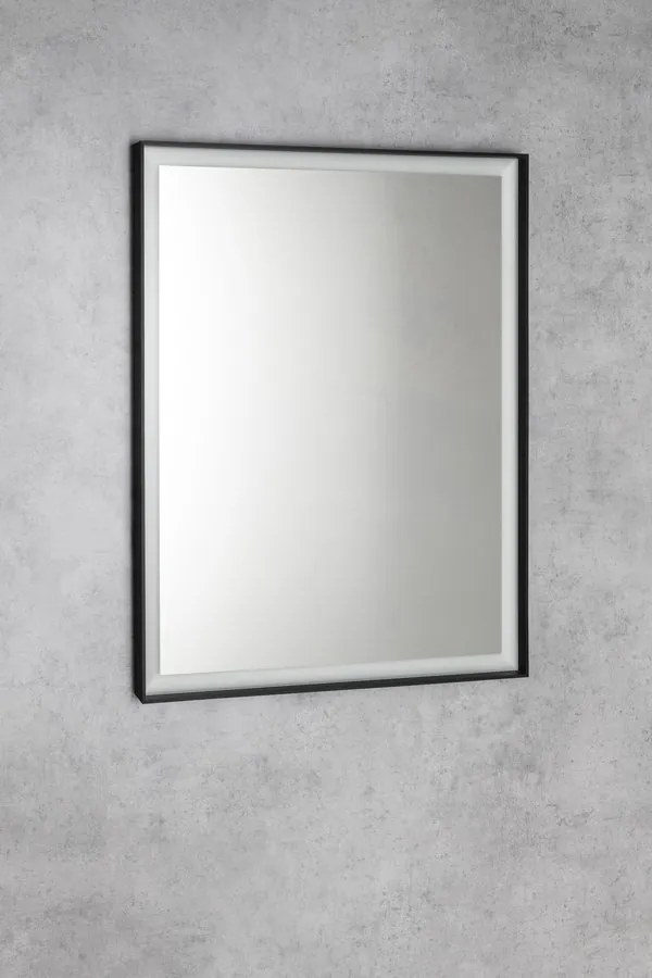 Sapho Sapho, SORT zrkadlo s LED osvetlením 60x80cm, bezdotykový IR senzor, 2700-6500K, čierna mat, ST080S