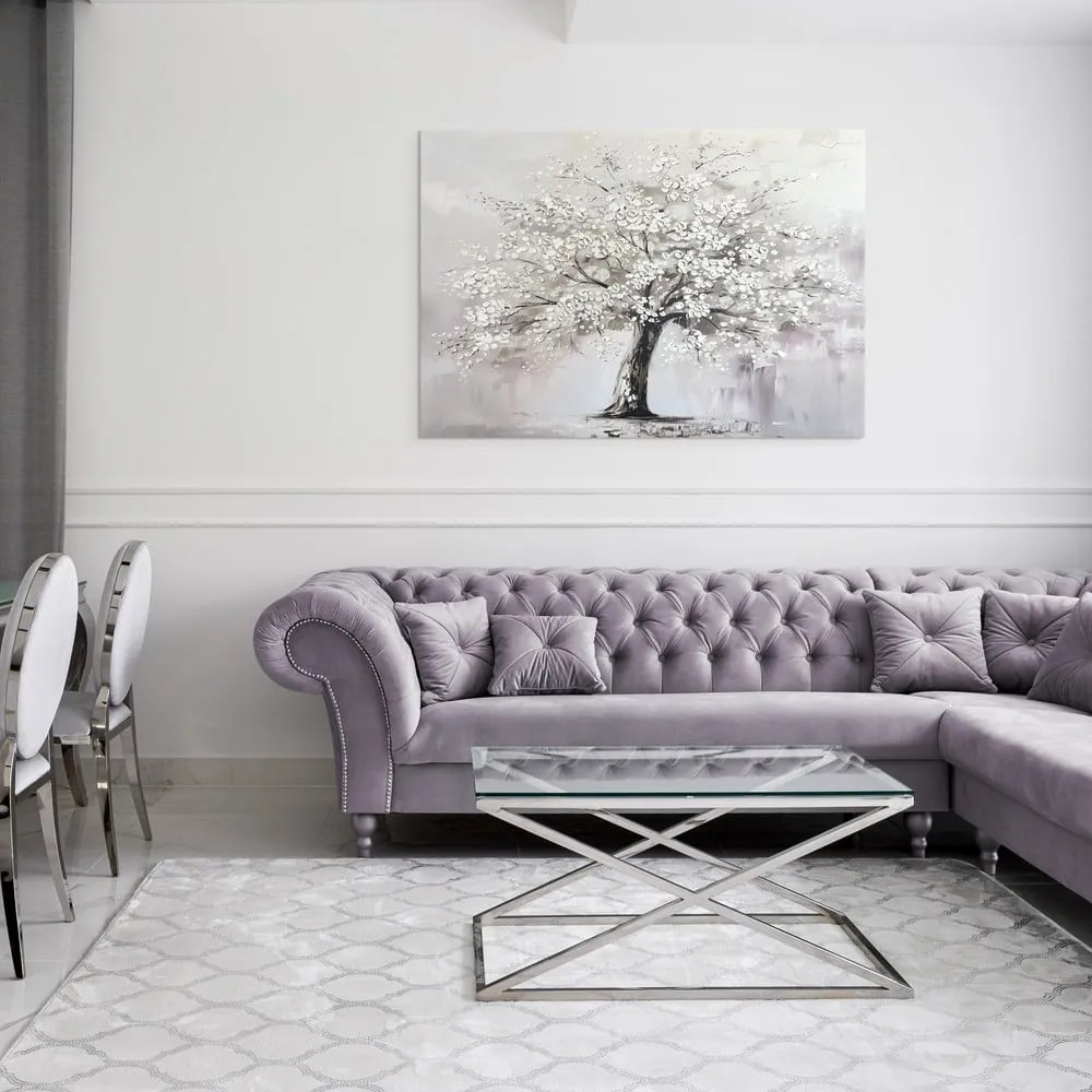 Obraz s ručne maľovanými prvkami 70x100 cm White Tree – Styler