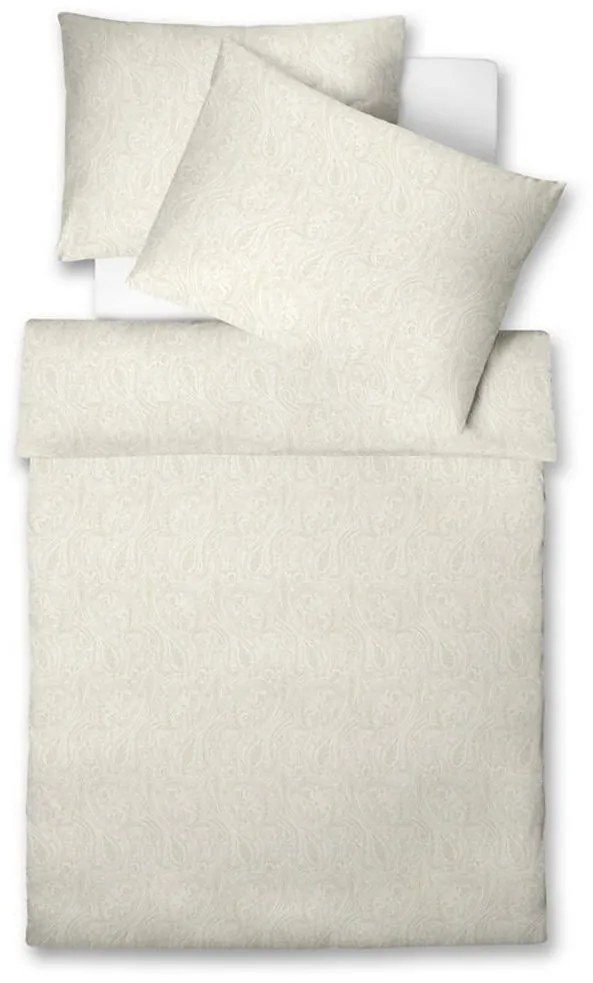 XXXLutz POSTEĽNÁ BIELIZEŇ, damask, krémová, biela, béžová, 140/200 cm Fleuresse - Obliečky & plachty - 003273050401