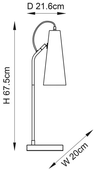 Endon 107527 - Stolná lampa KARNA 1xE27/10W/230V mosadz