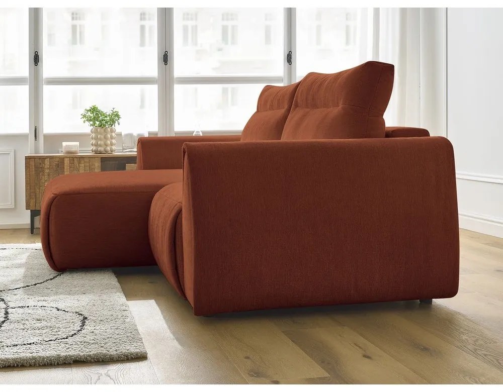 Oranžová rohová pohovka Aden – Bobochic Paris