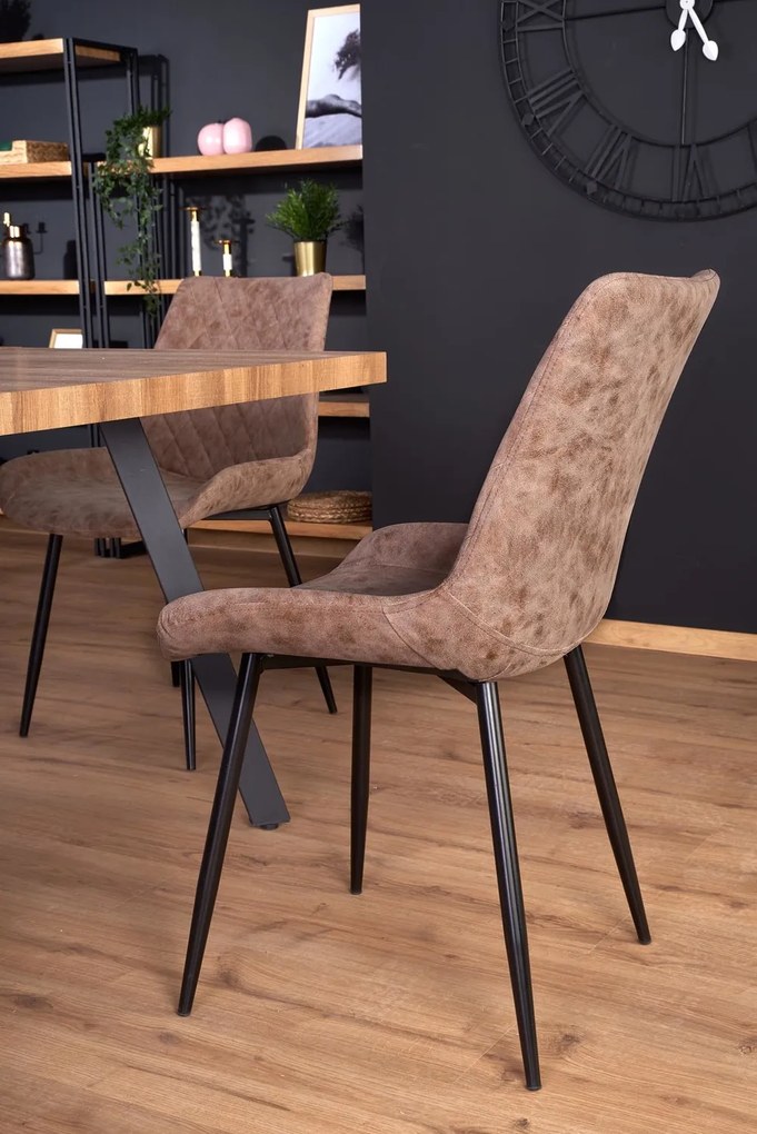 Skladací jedálenský stôl Berlin 160/220 cm orech/čierna