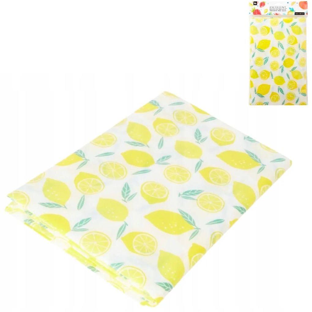 PVC obrus LEMON 130x180 cm, žltý