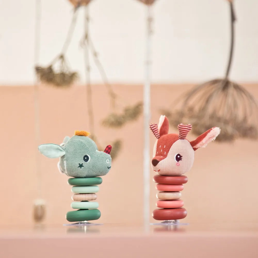 Lilliputiens - hojdacia hrkálka s prísavkou - dráčik Joe